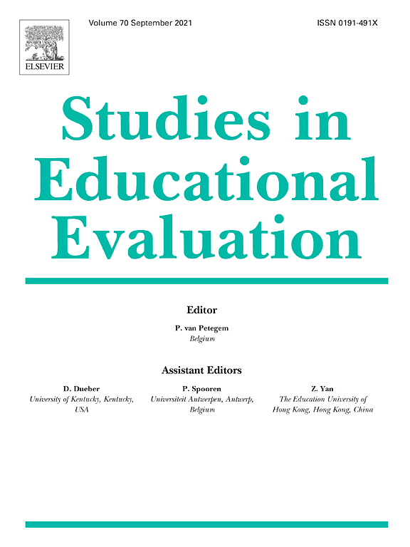 Cover Stud Educ Evaluation